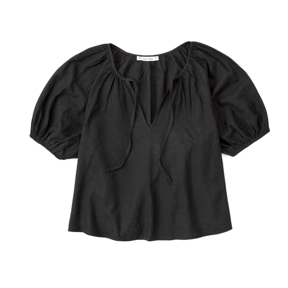 Abercrombie Short Sleeve Linen Top